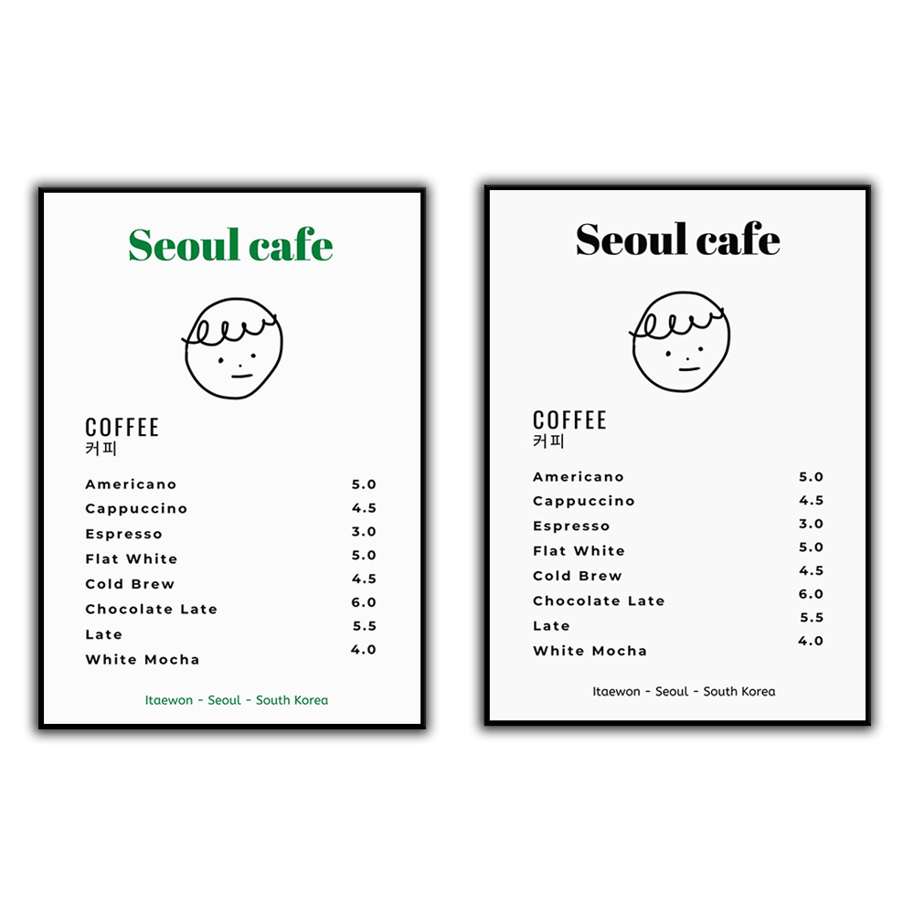 Korean Arts And Lifestyle - Seúl café impresión arte de pared