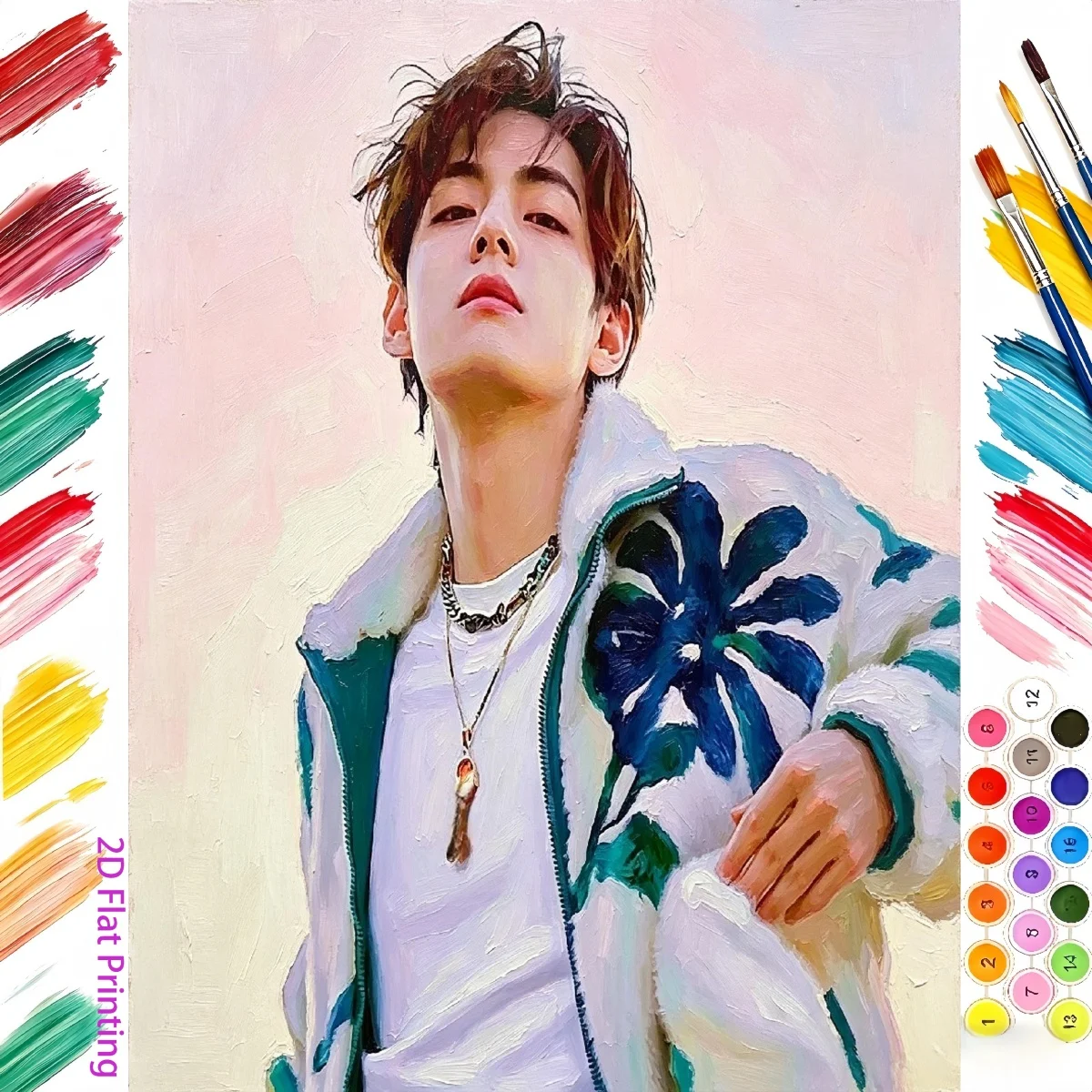 Kit de pintura por números de  - Korean Arts And Lifestyle reseña y precio